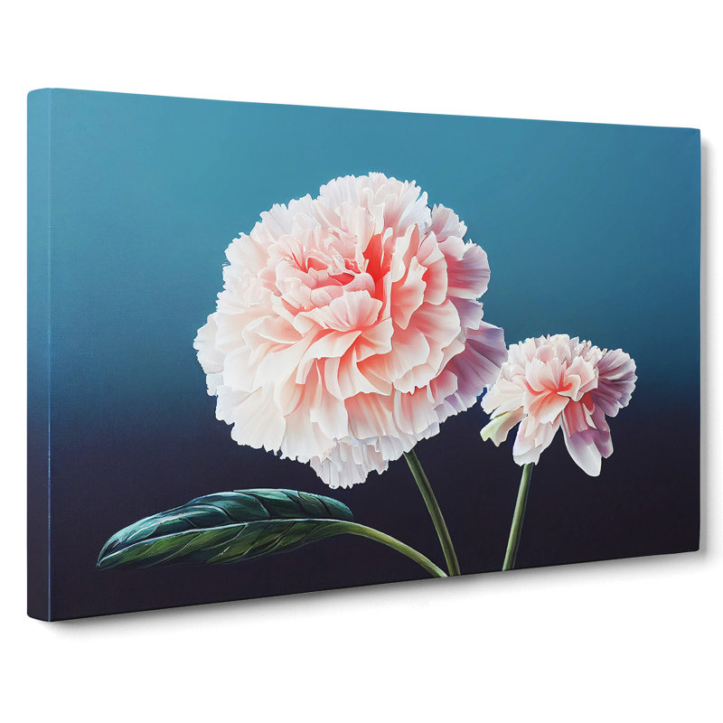 Wild Carnation Flowers - Wrapped Canvas, 40cm H x 60cm W x 3cm D