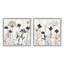 Impression numérique sur bois à motif de fleurs neutres, 2 pièces-88103910-88103907