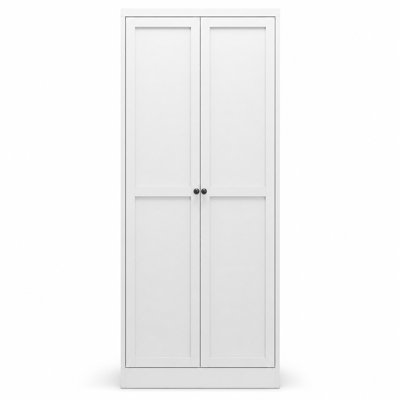 Garde-manger en métal blanc, armoire de rangement haute avec 2 portes, 4 tablettes réglables, tablette à micro-ondes et ancrage mural pour la cuisine, la salle de lavage, la salle de bain et le bureau personnel