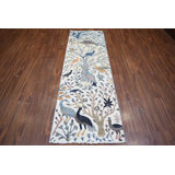 Transitional One-of-a-Kind Runner 2'5" X 8 Hand Knotted Area Rug