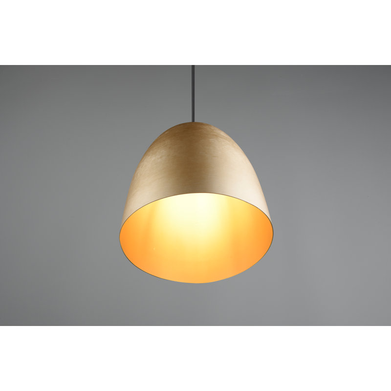 Vas 1 - Light Brass Dome Pendant, Matt Brass
