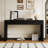 Curved Console Table with Storage-1470814476