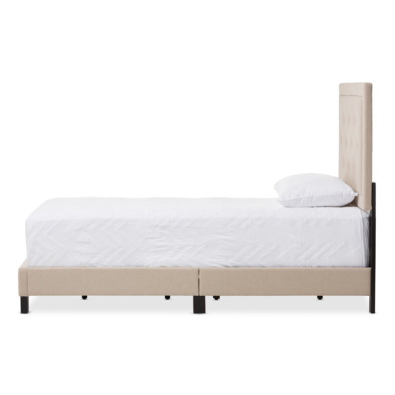 Keelin Upholstered Standard Bed, Beige