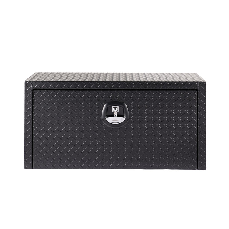 Boîte à outils pour camion 36 po en aluminium, cadre imperméable et léger, verrou pour la protection contre le vol, coffre compact de conception élégante, fabrication robuste, joint protecteur