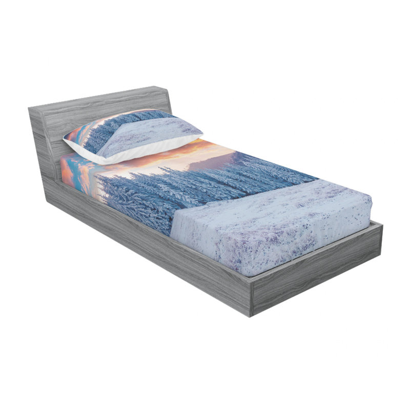Microfiber Sheet Set, Twin Sheet Set with Fitted Sheet