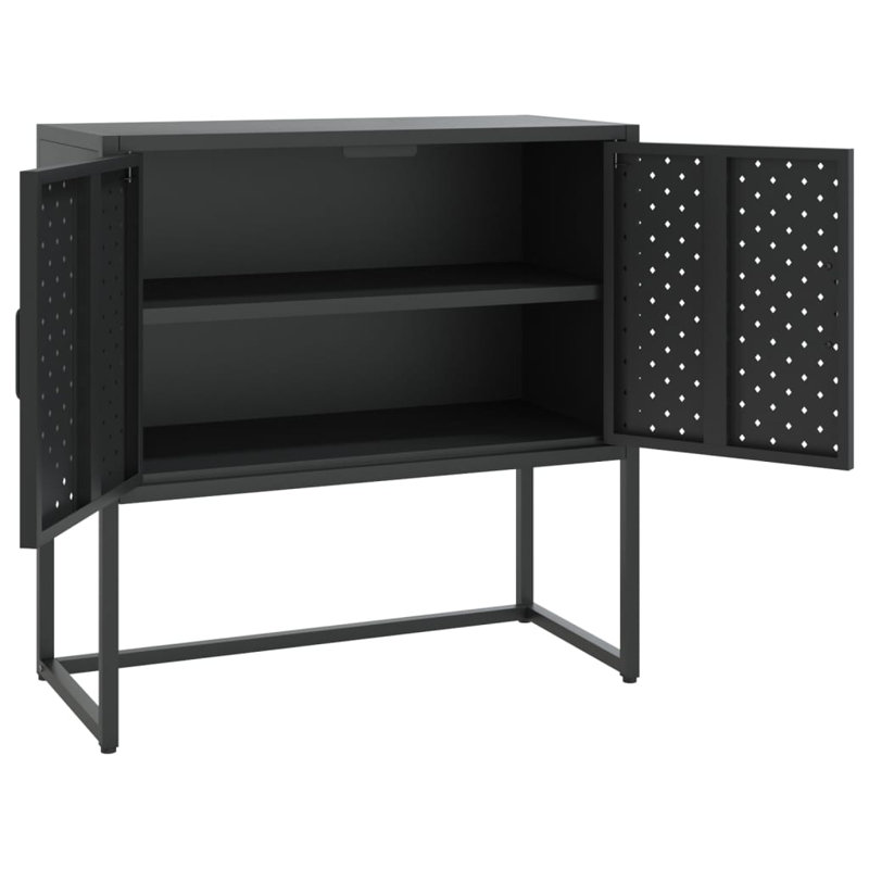 Harshil 75Cm Wide 3 Drawer Sideboard, Black