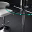 Ensemble de table de bar moderne 3 pièces avec 2 tabourets pivotants, table haute en verre trempé et tabourets de bar ajustables en similicuir, ensemble de mobilier de bistro pour cuisine et salon.
