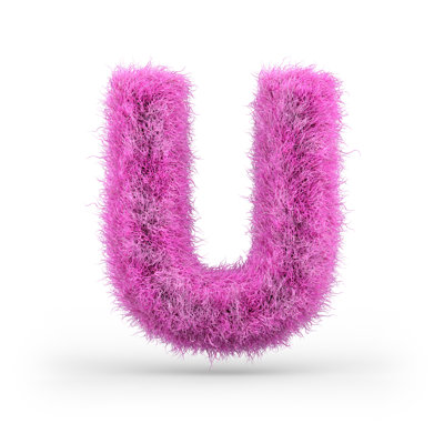 Fluffy Uppercase by Polesnoy - Wrapped Canvas Print