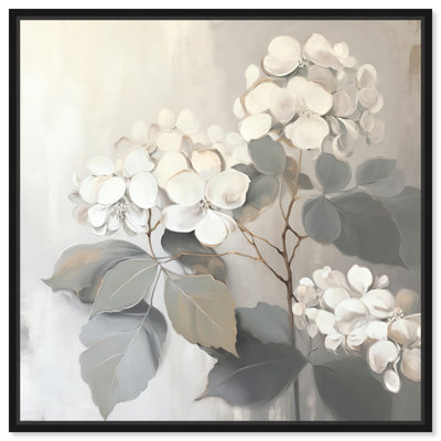 Hortensias en fleurs sur toile, couleurs claires, impressions d'art par Art Remedy