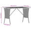 Garden Table With Acacia Wood Top 105X75x72 Cm Poly Rattan-1563872726