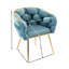 Ensemble de 2 chaises simples avec pieds en métal