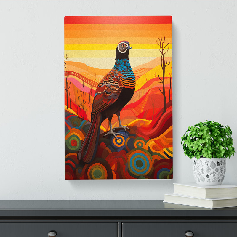 Partridge Colour Field - Wrapped Canvas, 50cm H x 35cm W x 3cm D