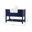 Ensemble de meuble-lavabo simple 48 po Pelaghia-57367825