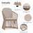 Rectangular Outdoor Dining Set With Cushions-1372905341-1372905342