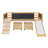 Loft Bed With Staircase And Storage Compartments-79611188