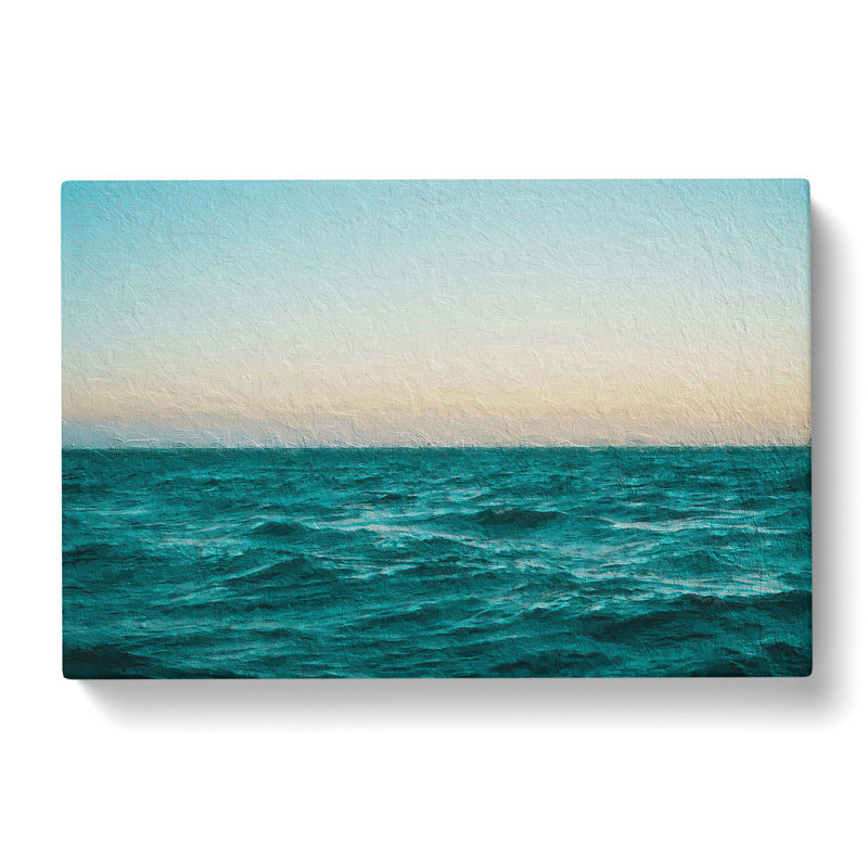 Ocean Stripe - Wrapped Canvas Painting, 35cm H x 50cm W x 3cm D