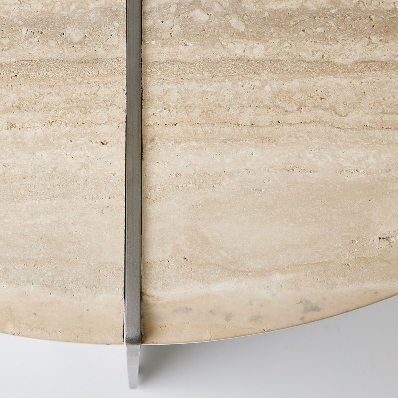 Stone End Table, 22" H x 18" W x 18" D