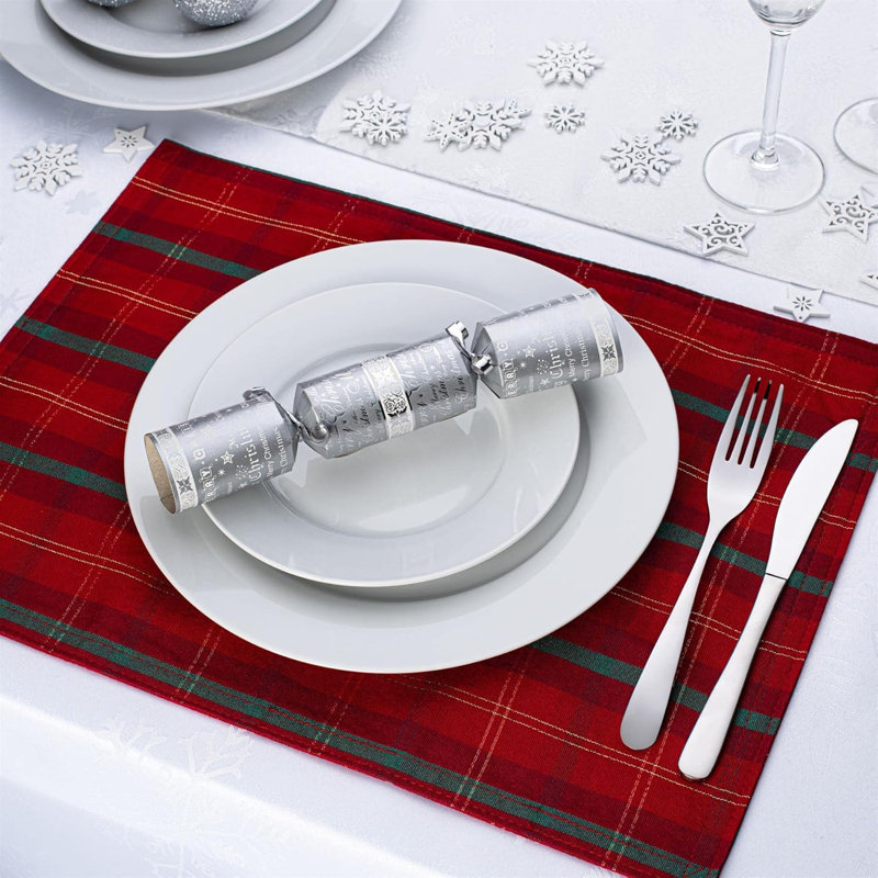 Christmas Scottish Tartan Pack of 2 Placemats - 13in x 18in