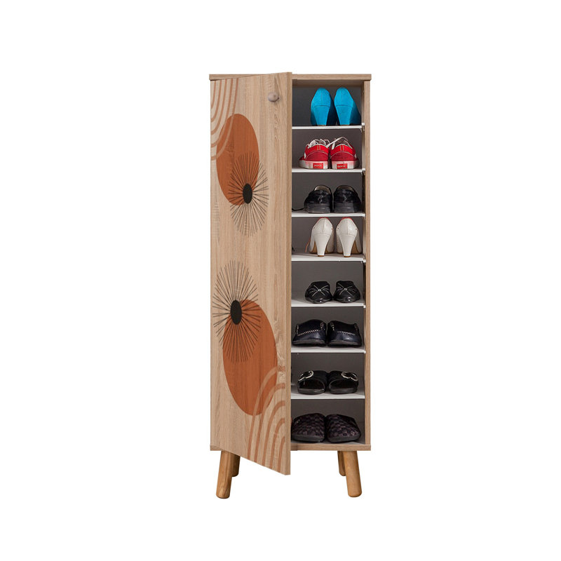 Armoire de rangement pour chaussures 24 paires de pieds et poignées en bois massif