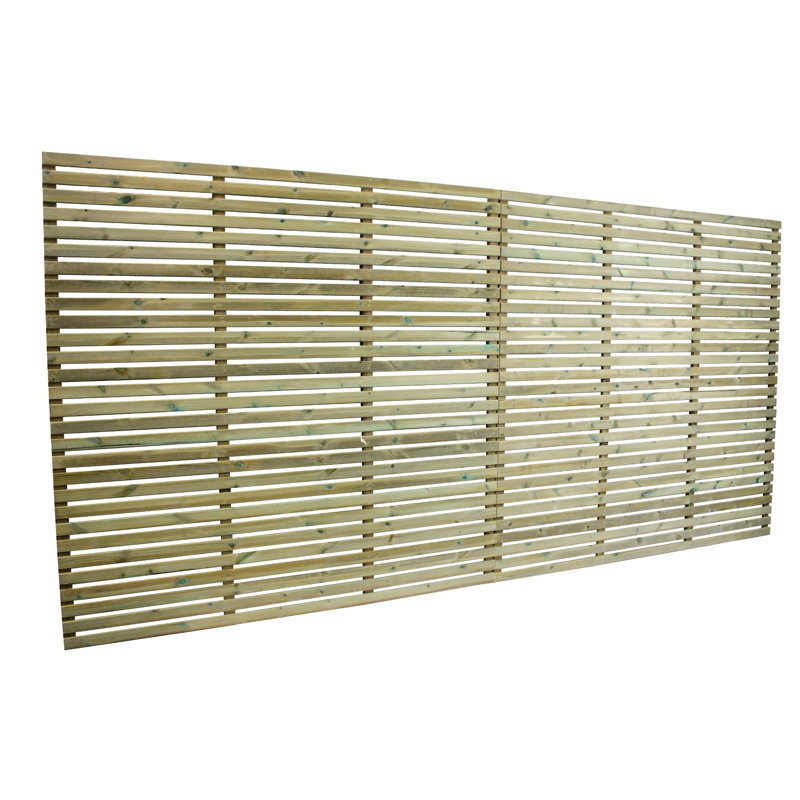 180cm H x 183cm W Natural Wood Fence Panels