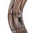 Belltown Bamboo Wood Wavy Brown Floor Lamp with Cream Lamp Shades