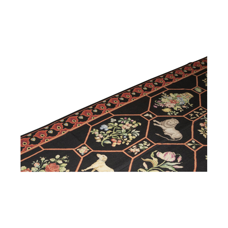 Hand-Knotted High-Quality Rust Area Rug
