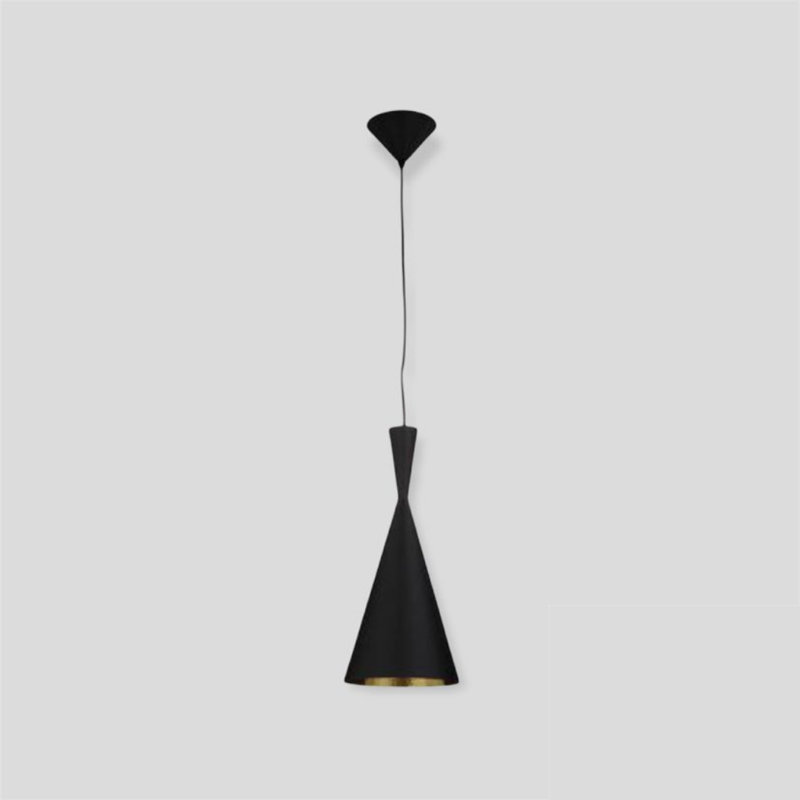 Arvik Single Black & Gold Pendant Light