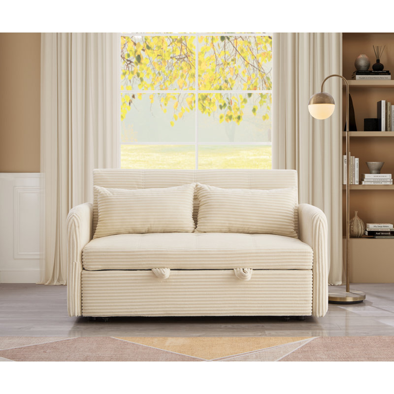 Canapé-lit 55,2 po, Beige