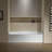  WOODBRIDGE 60” X 32” Composite Rectangular 3-Wall Alcove Tub (Tub Surrounded Compatible), Drain Hole-117789287
