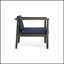 Fauteuil club en bois d'acacia durable avec coussins résistants à l'eau pour un confort et un style extérieurs.