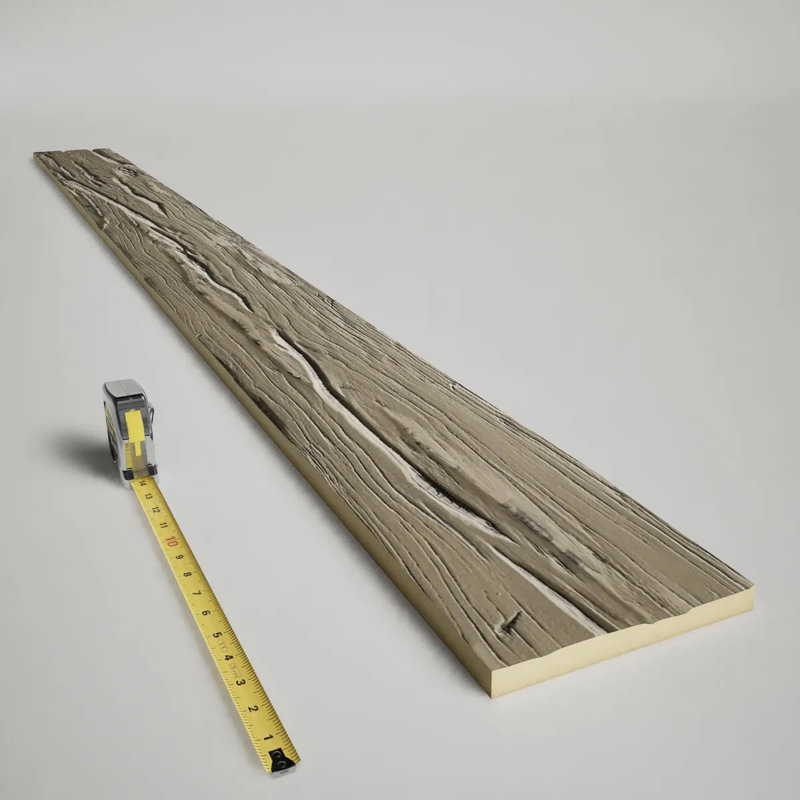 Planche en faux bois Riverwood Endurathane, H 6 po x l 120 po x P 1 po, Amande