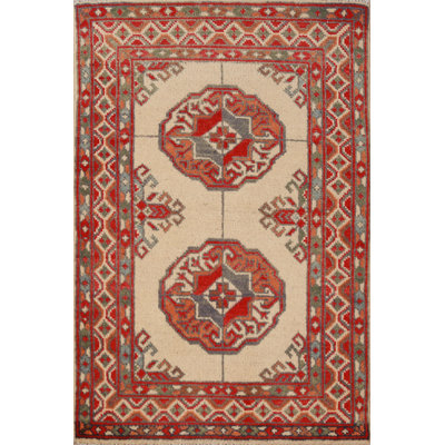 Tapis décoratif géométrique Kazak