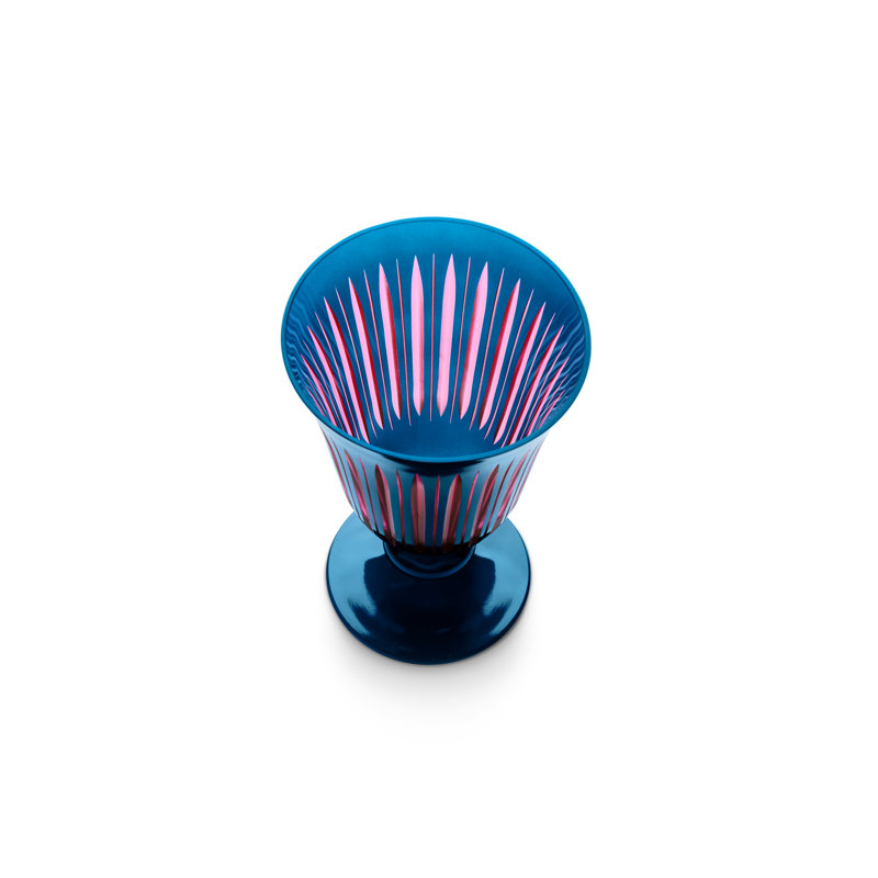 Prism Wine Glasses, Blue