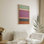 18 "x 12" Fuschia Fields of Tranquility, reproduction sur toile