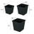 9" Square Nursery Plastic Bucket Vessel - Garden Pots With Drainage  5 . Fade- And Strong, Multipurpose Pot Flower Urn All-Weather , Enhances Plant Appearance-632209159