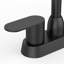 Robinet de salle de bain noir mat à poignées doubles 4 pouces avec bec pivotant sur 360 °-123049808