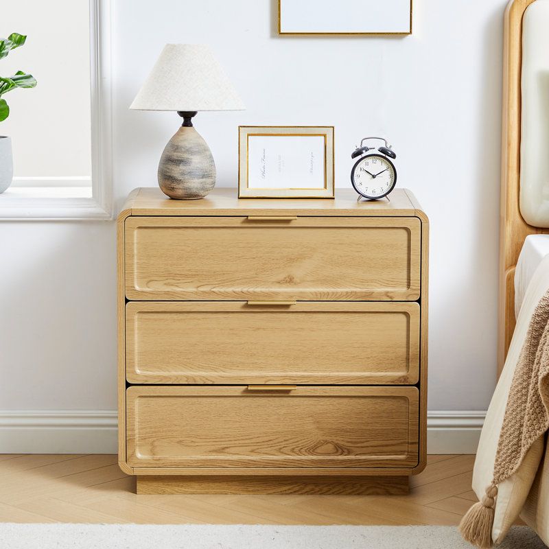 Commode 3 tiroirs, Jaune
