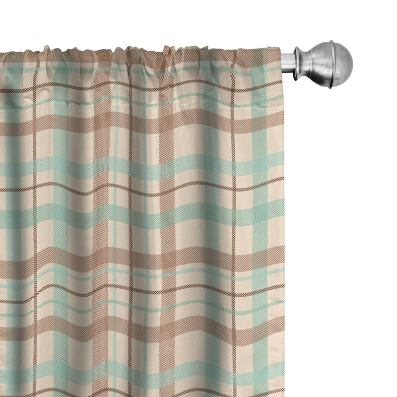 Panneaux de rideaux semi-transparents avec passe-tringle, 28 po x 84 po