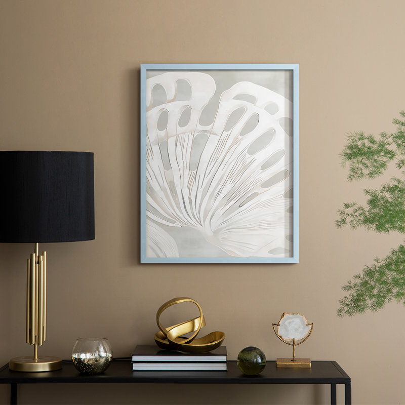 NAUTICAL Series XXV, reproduction encadrée - bois massif, H 11 po x l 9 po, Bleu