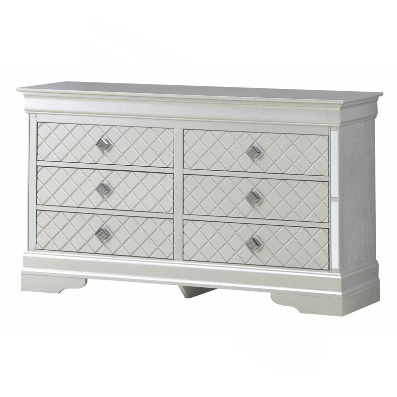 Commode Verona G6700-D, couleur champagne argenté, Champagne