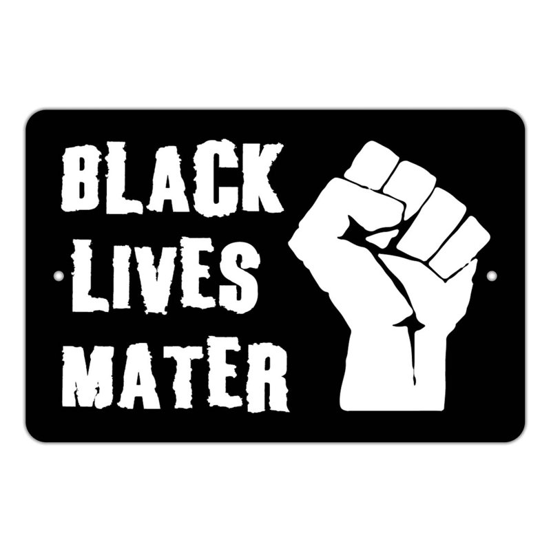 BLM Sign - Black Lives Matter/BLM3, 14" H x 10" W x 0.75" D