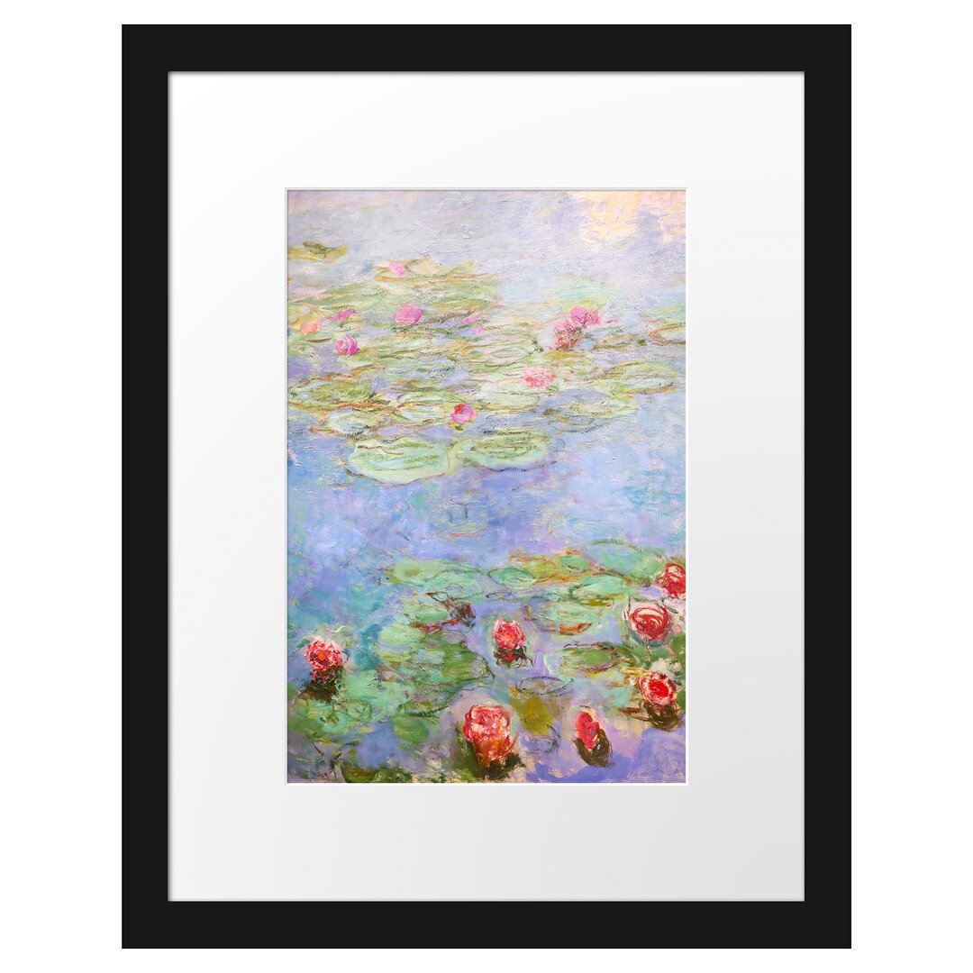 Gerahmter Kunstdruck Water Lilies VIII von Claude Monet