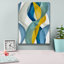  «Horizontal Bands 2» par Alonzo Saunders, art mural sur toile, 12 po x 16 po