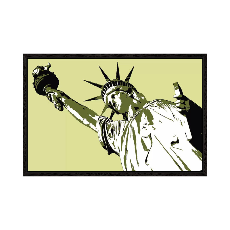 Lady Liberty by Steez - Gallery-Wrapped Canvas Giclée on Canvas, 152.5 cm H x 101.5 cm W, Black Framed