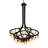 58 - Light Dimmable Tiered Chandelier