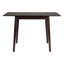 Table de salle à manger extensible de 29 à 45 po pour 4 personnes, table de cuisine pliante avec pieds en bois d'hévéa, table de salle à manger peu encombrante