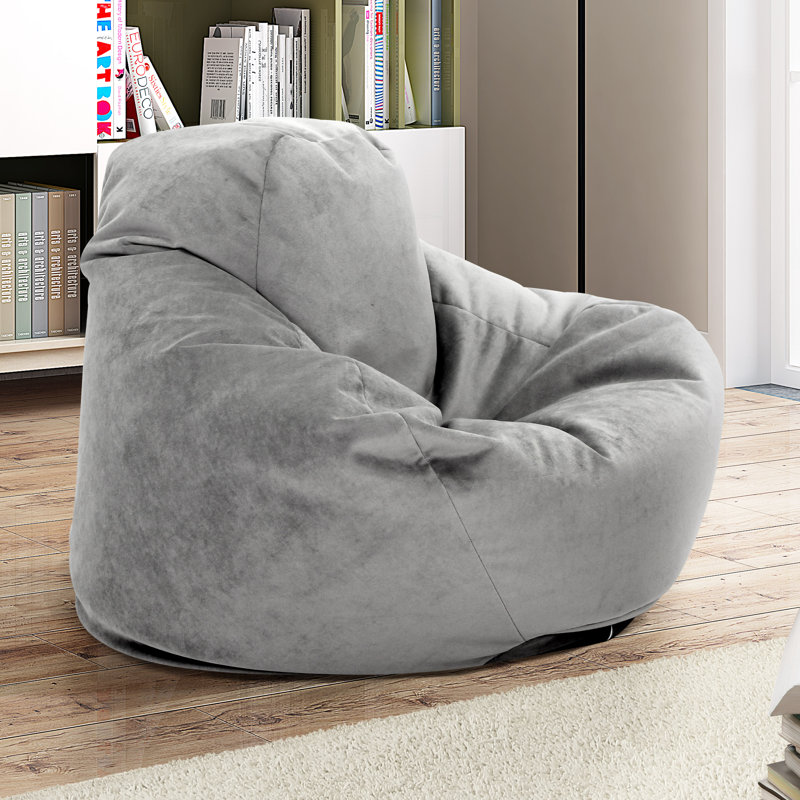 Fauteuil à billes Medium, Microfibre/microsuède gris