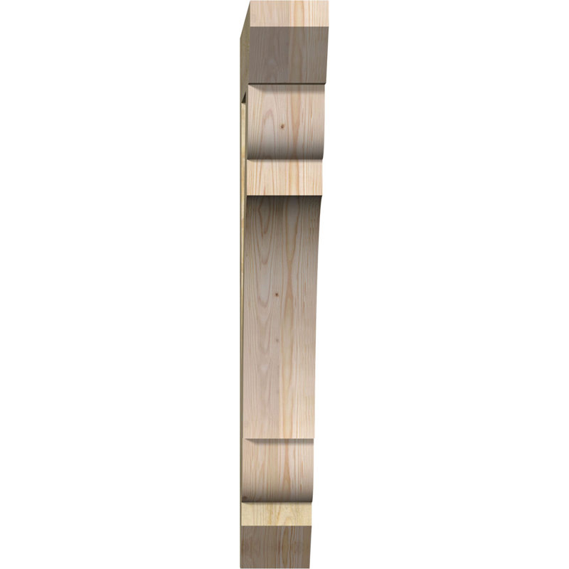 H 6 po x l 40 po x Support en bois / corbeau, H 46 po x l 6 po x P 34 po, Sapin de Douglas