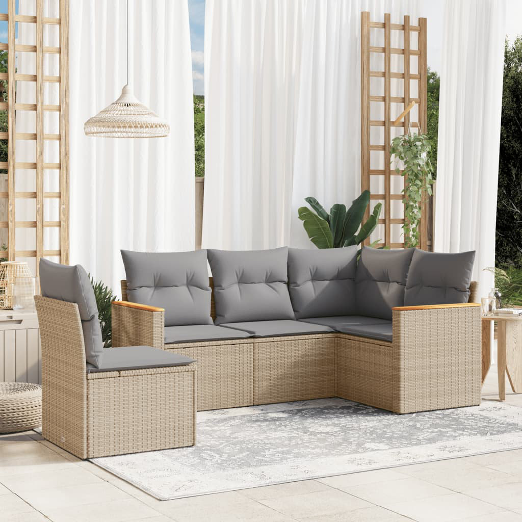 Gartensofa mit Kissen Aniq