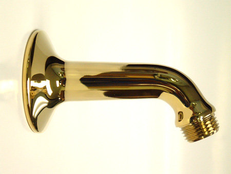 Hot Springs Classic Forge Shower Arm, Polished Brass